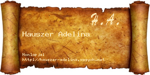 Hauszer Adelina névjegykártya